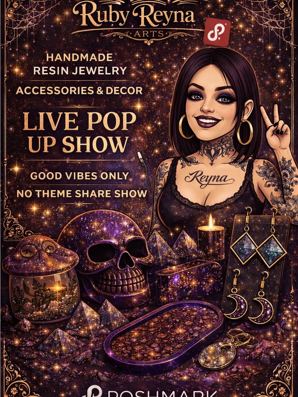 🖤✨💜 RUBY REYNA ARTS — LIVE POP-UP! 💜✨🖤